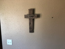Load image into Gallery viewer, Cross made from Reclaimed Wood

